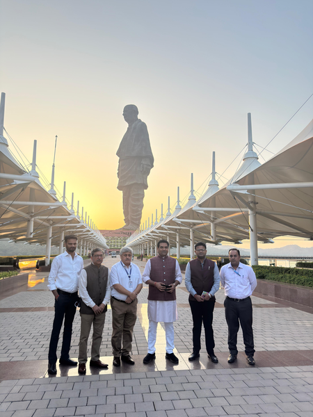 Delhi Minister Kapil Mishra attends Bharat Parv 2025 near Statue of Unity in Gujarat