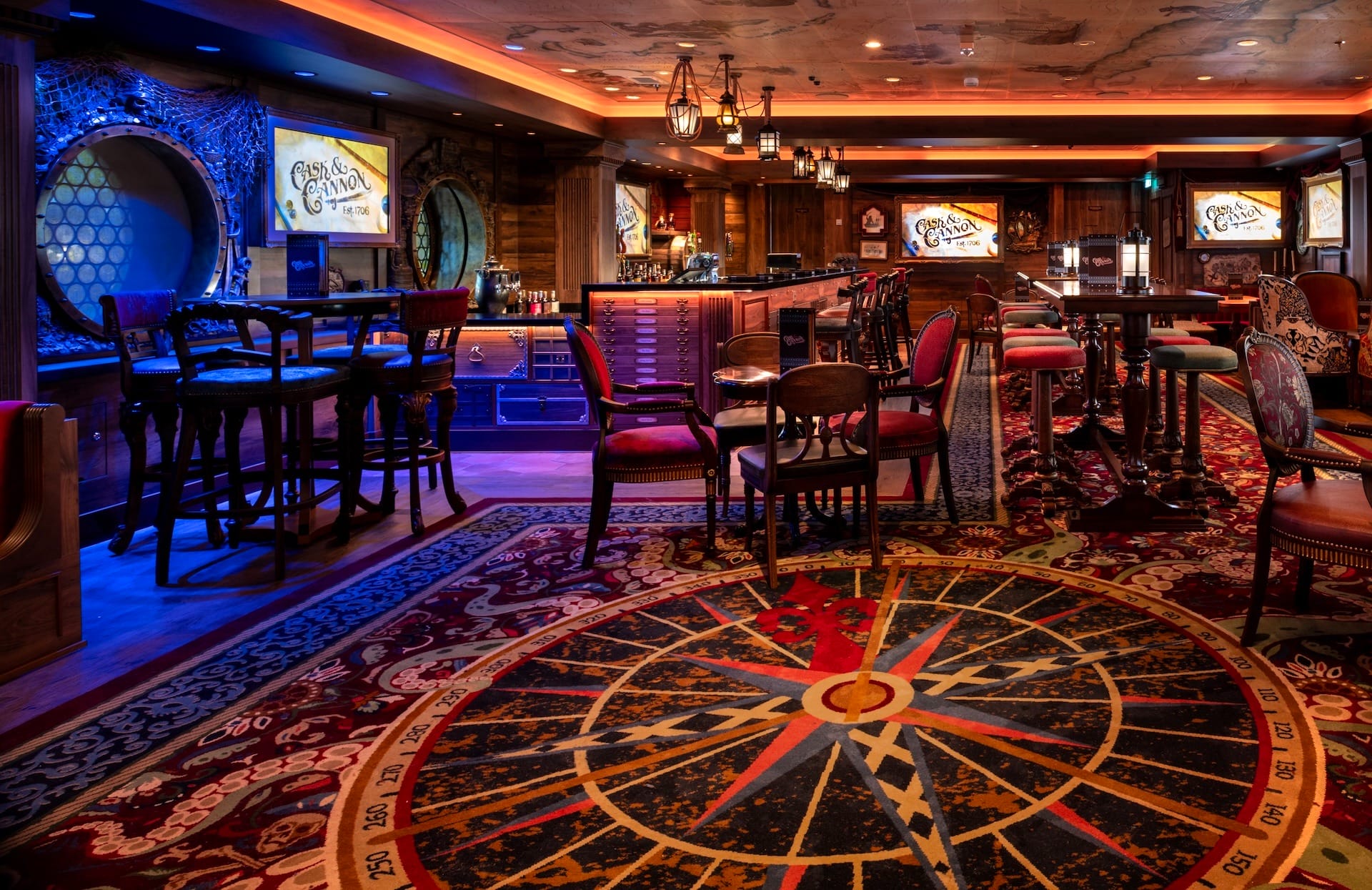 FIRST LOOK: Cask & Cannon Pirates of the Caribbean Bar On Disney Destiny Cruise Ship