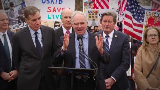 Kaine critics line up to take shots at Senate compromise