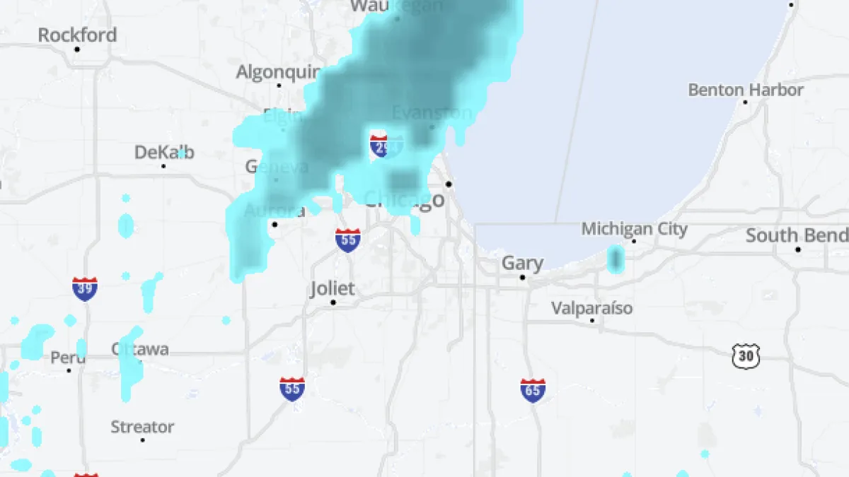 Live radar: Track snow across Chicago area during heavy band of lake effect storm