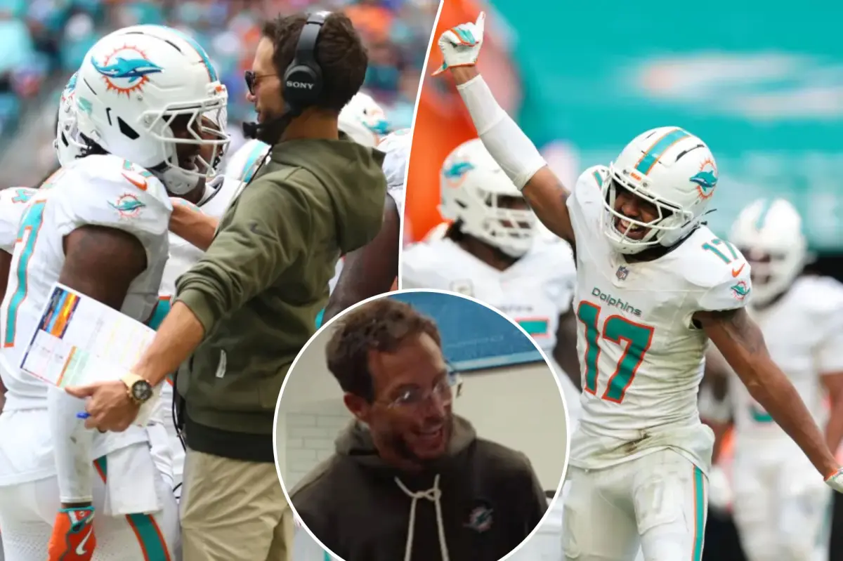 Fired-up Mike McDaniel gives expletive-filled speech after Dolphins’ upset win over Bills