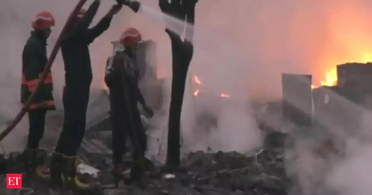 Delhi: One dead as fire breaks out in slum near Rithala Metro Station