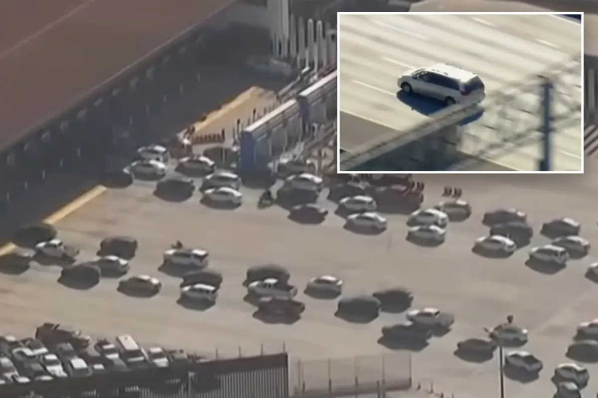 Woman evades police in 180-mile car chase through California before escaping into Mexico