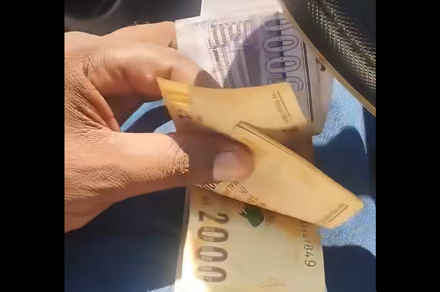 Customers encouraged to methodically count money they have withdrawn right before bank tellers no matter how much