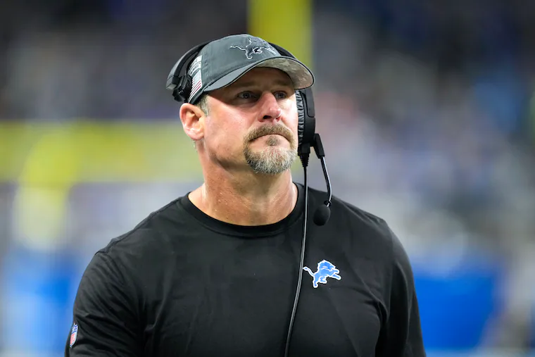 Lions coach Dan Campbell says Eagles fans spit on him as a player