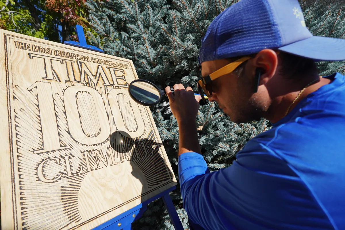 How the 2025 TIME100 Climate Cover Was Painted With the Sun