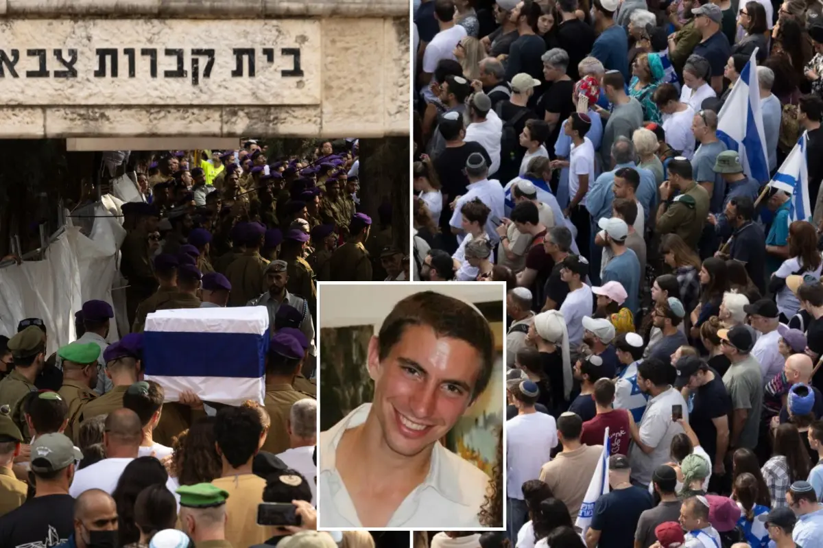 Thousands attend funeral of Israeli soldier whose remains were held in Gaza for 11 years