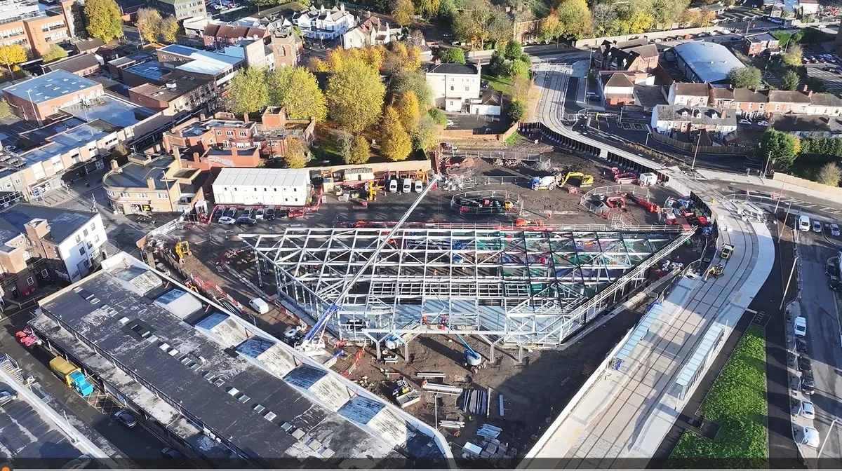 Aerial footage shows significant progress on new Dudley Interchange