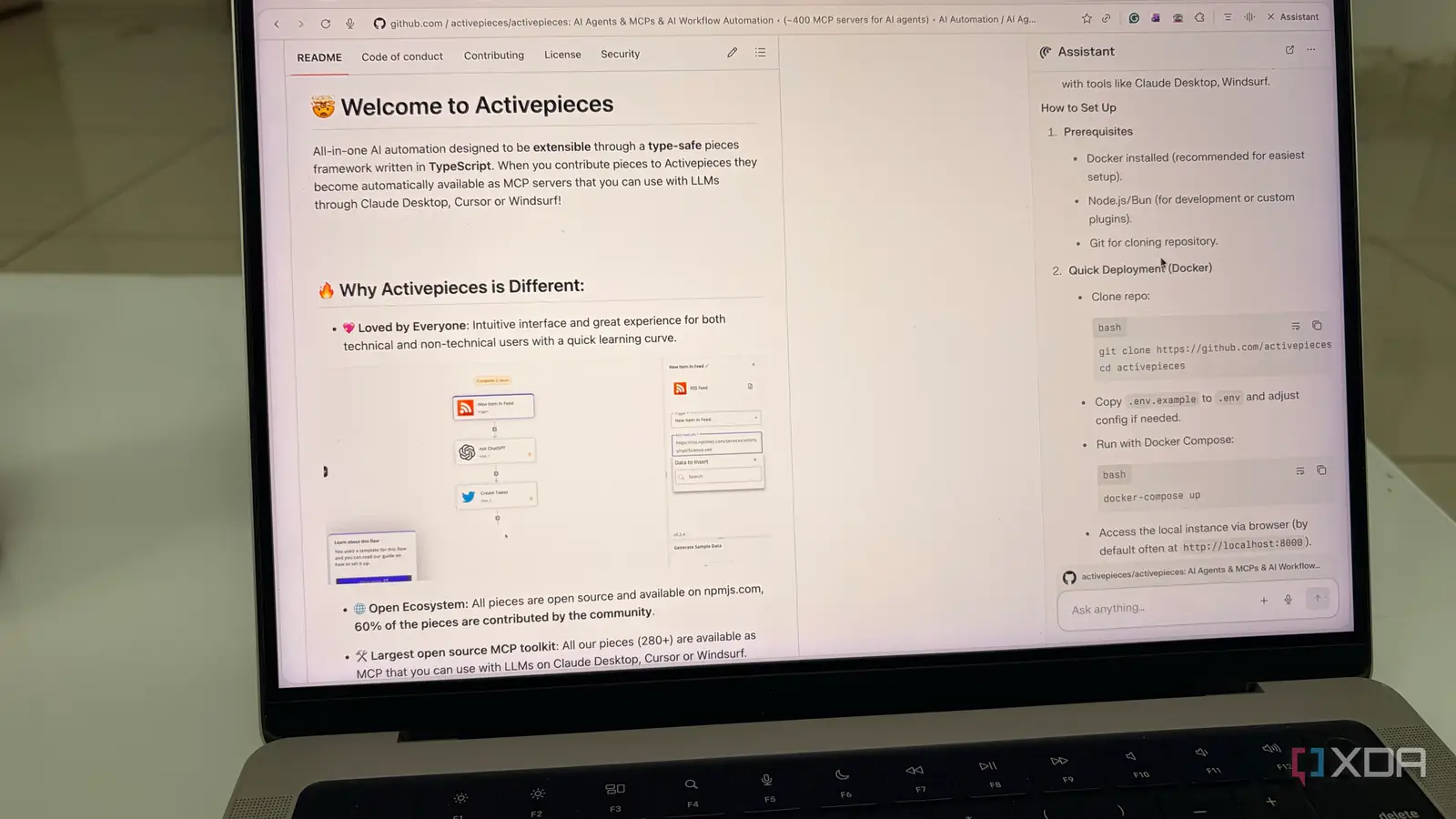 I'm using an AI browser to help me set up new self