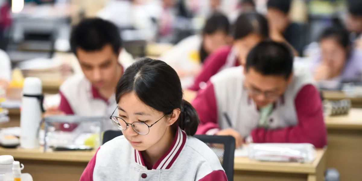 China's average school day is 2 hours longer than the U.S. with all studies and no extracurriculars