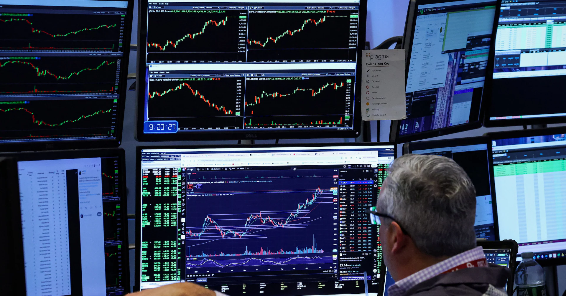 Trading Day: Tech, the lone cloud on sunny Wall Street