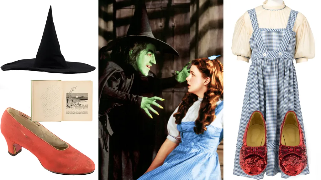 'Wizard of Oz' Wicked Witch Hat and Dorothy Costumes Lead Auction
