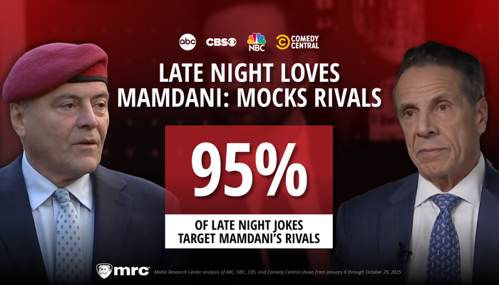 STUDY: Comedy Shows Go All In For Mamdani By Attacking Rivals 95% Of The Time