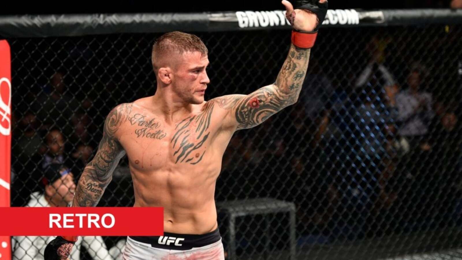 Dustin Poirier landed one of rarest UFC submission wins after bizarre grappling scramble