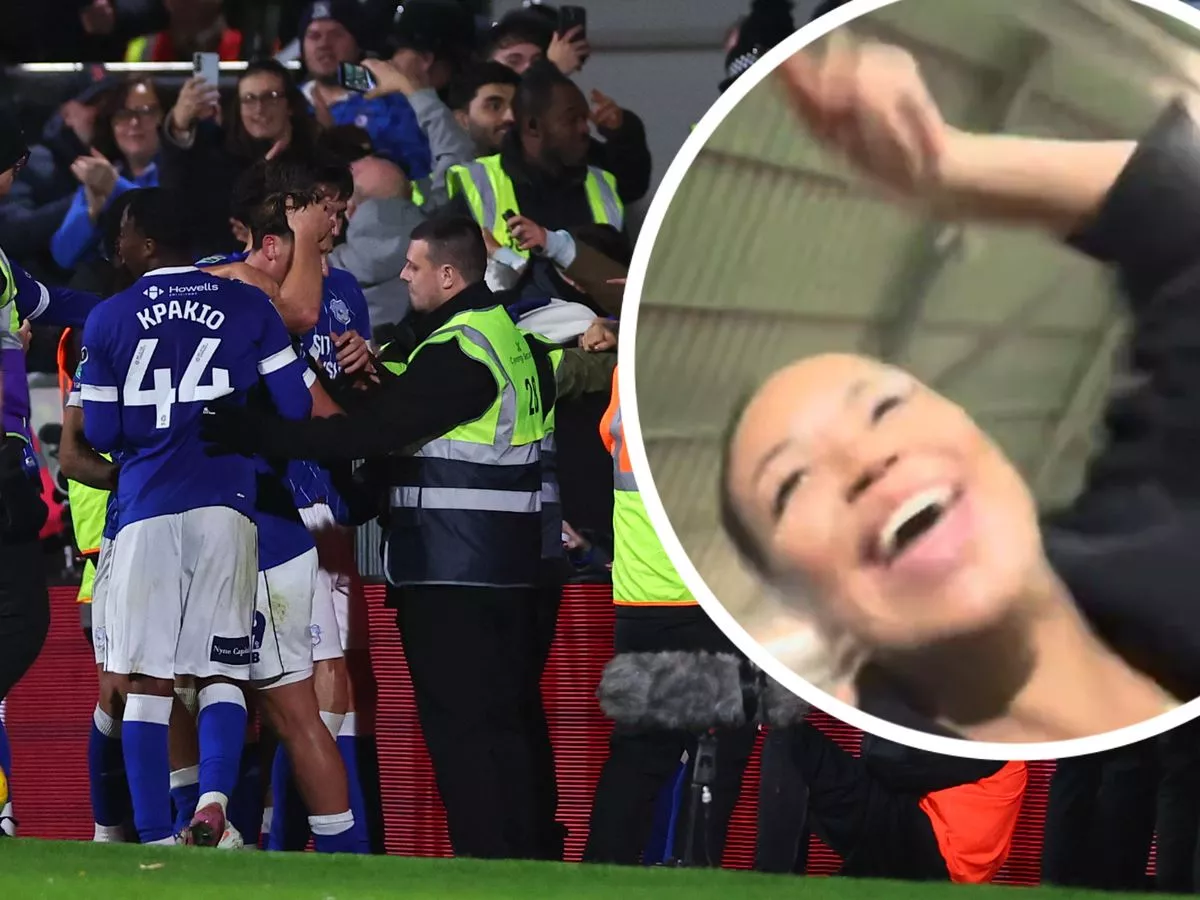 Cardiff City boss' TV star wife posts hilarious celebration video during Wrexham win