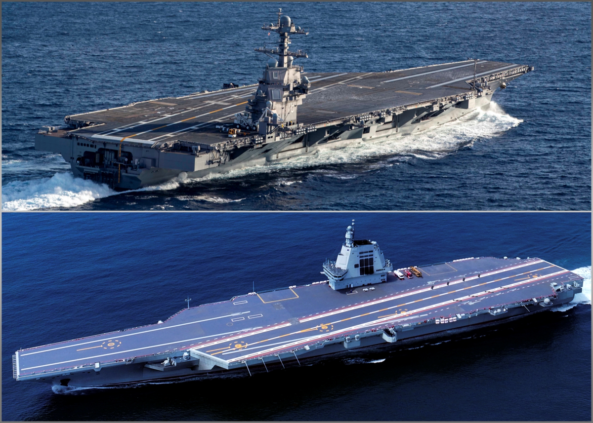 China’s Newest Aircraft Carrier Fujian Compared to USS Gerald R. Ford