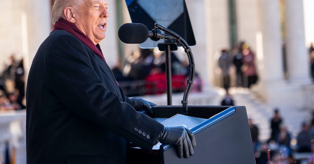 Trump Lauds ‘Very Big’ Shutdown Victory for G.O.P. in Veterans Day Speech