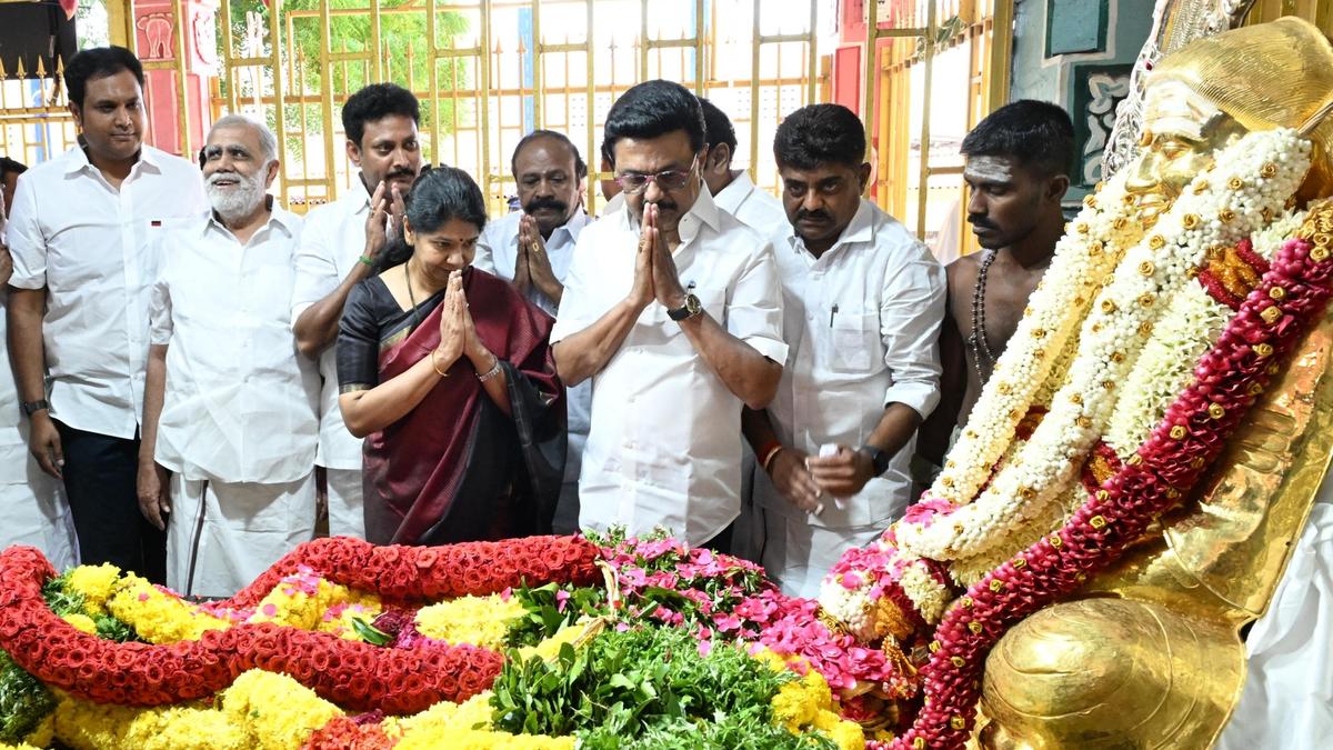 T.N. CM Stalin announces construction of marriage hall at Pasumpon memorial