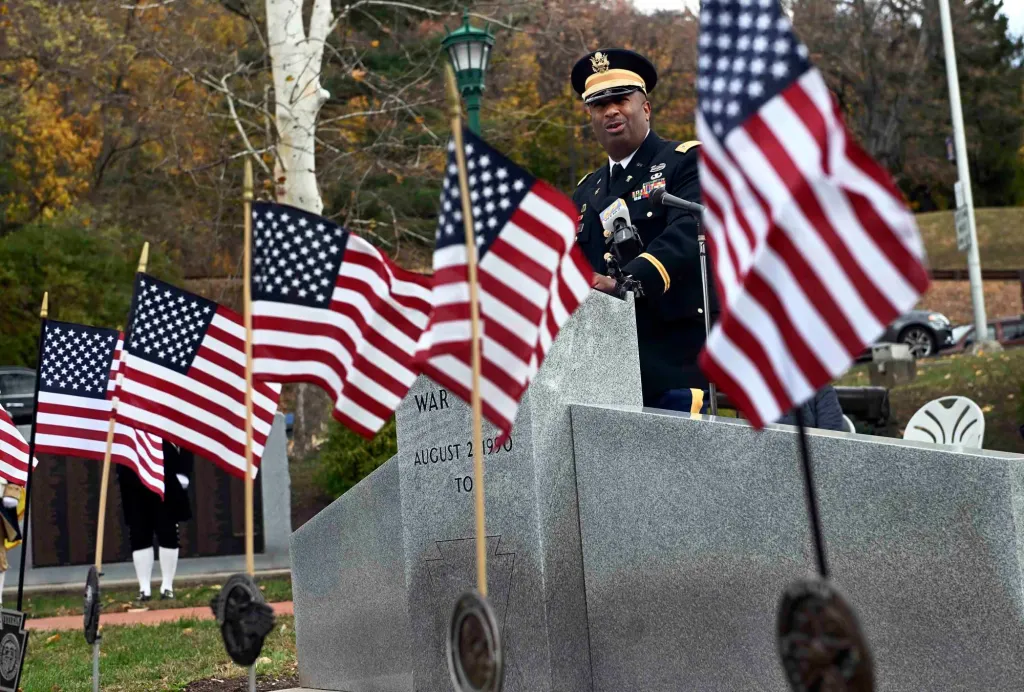 Veterans Day ceremony held at City Park.
