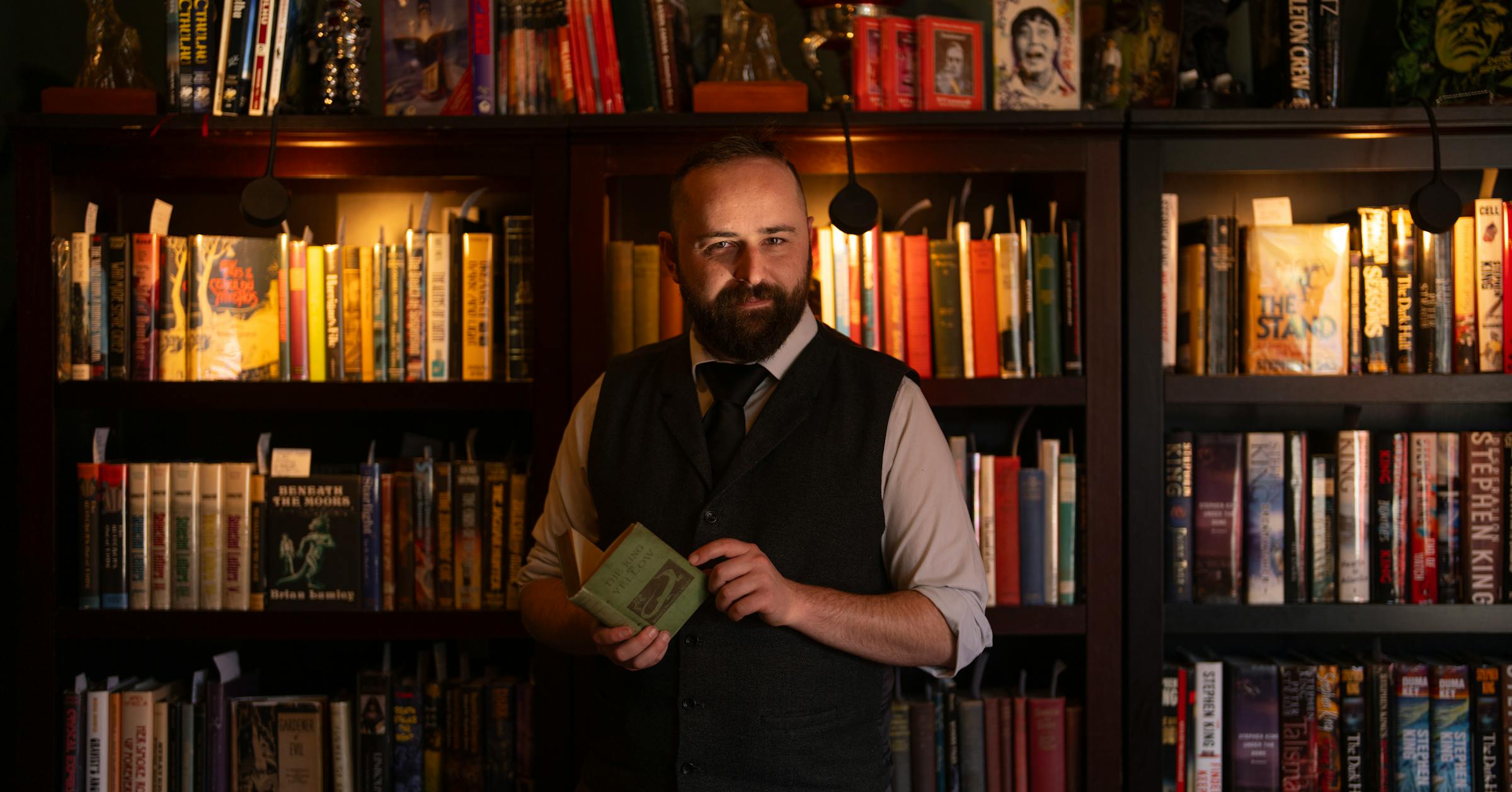 Caskets, hearses, blood-stained books the norm for owner of Other Skies Weird Fiction