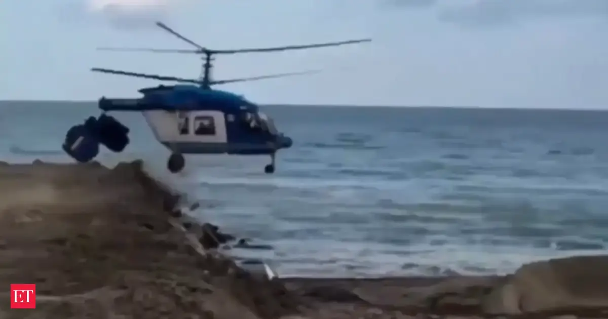 Watch: Russian chopper breaks into two, then hovers mid-air before fiery crash. Shocking video goes viral