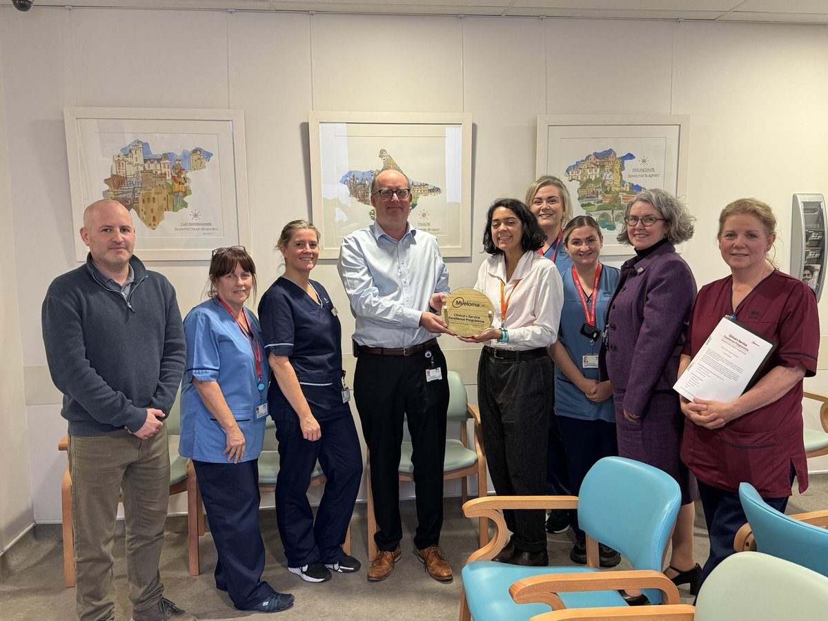 Forth Valley Oncology team's dedication and compassion recognised with national award