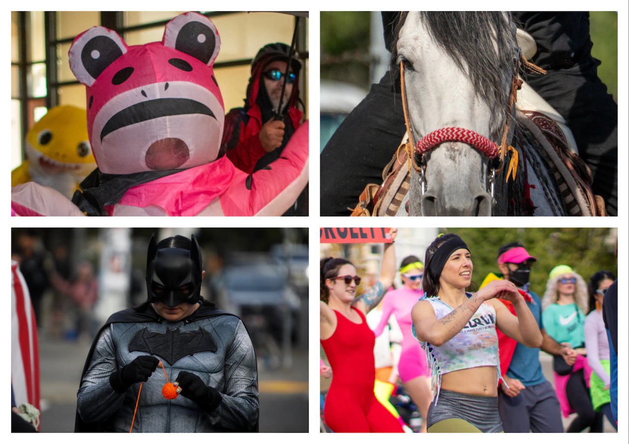 15 videos show how Portland protesters countered Trump’s rhetoric with whimsy and humor