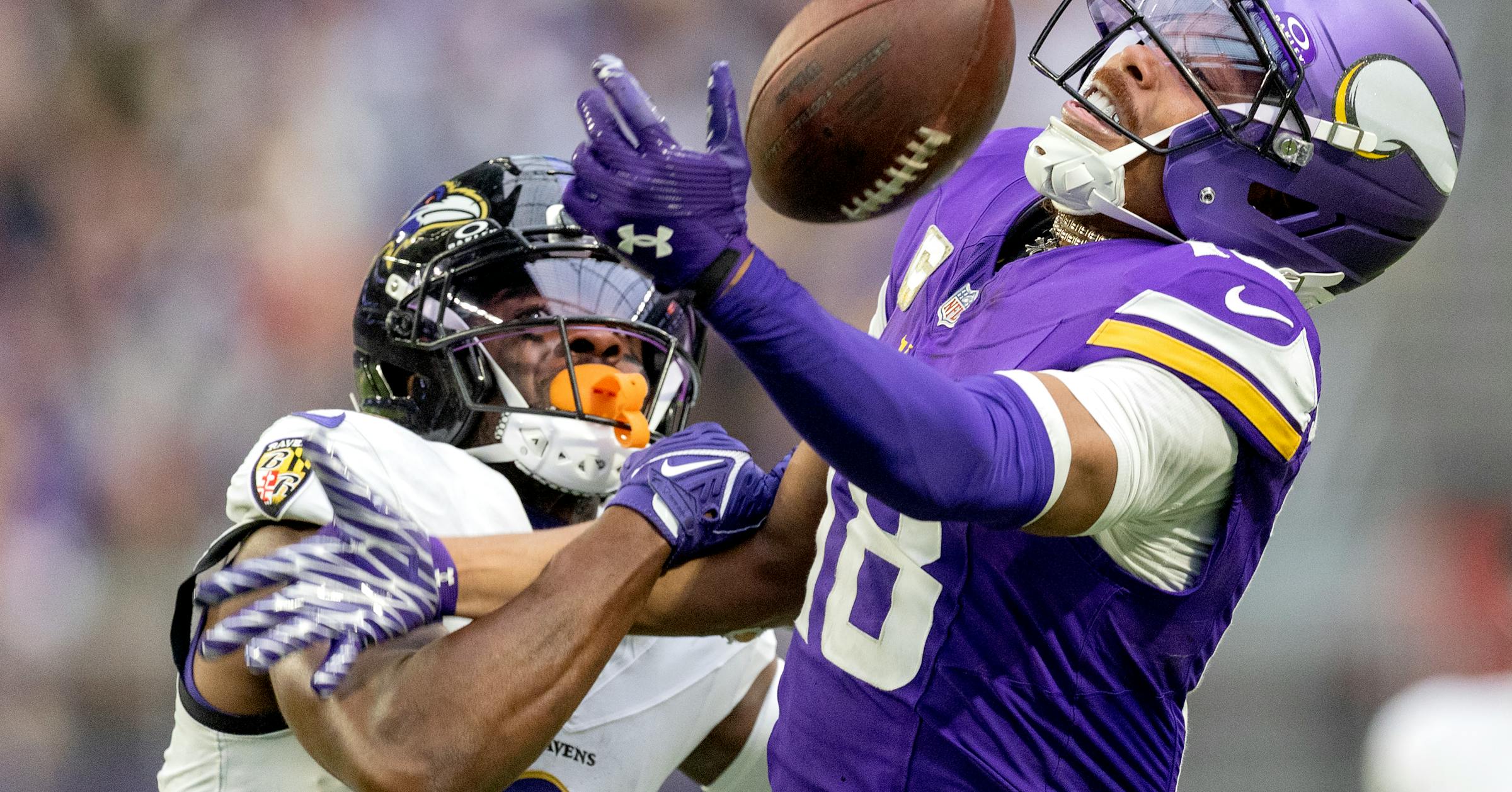 Minnesota Vikings receiver Justin Jefferson is struggling