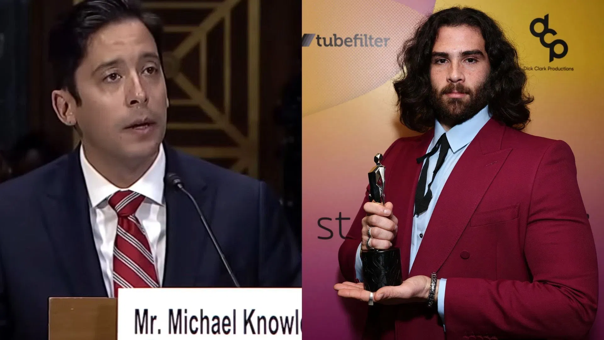 What was said about HasanAbi in Senate Judiciary Subcommittee hearing?