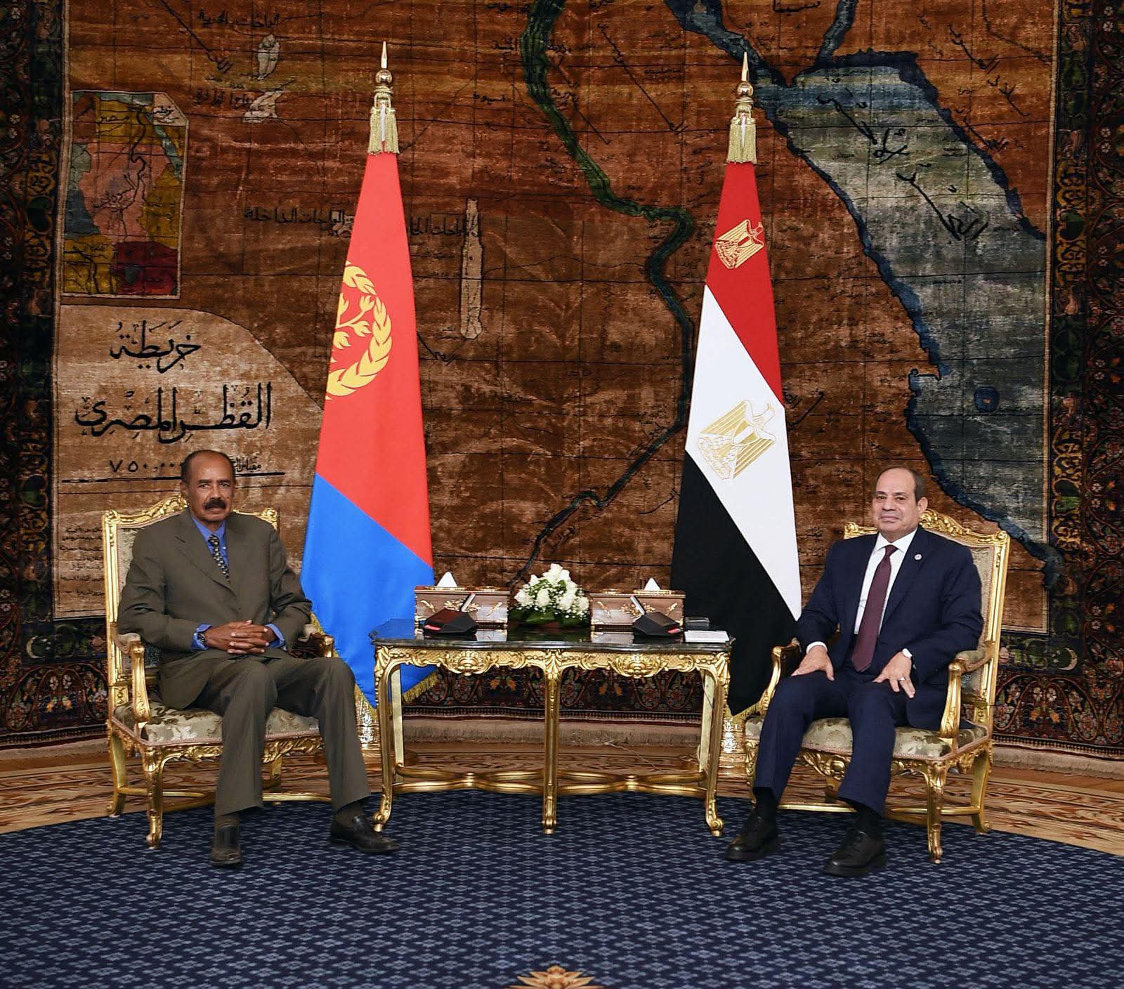 Egyptian, Eritrean Presidents Discuss Developments in the Horn of Africa and Sudan