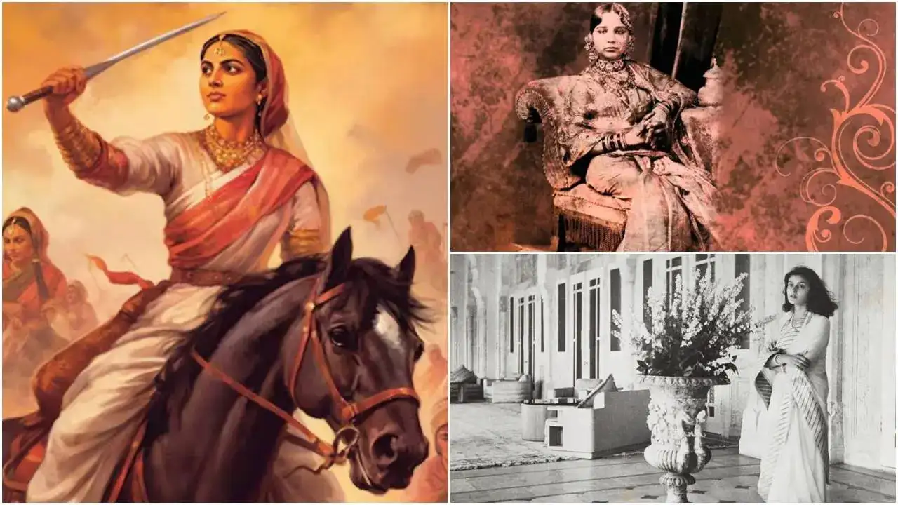 From Jhansi to Jaipur: How Rani Lakshmibai, Begum Hazrat Mahal and Maharani Gayatri Devi Led Revolutions Draped in Silk and Courage