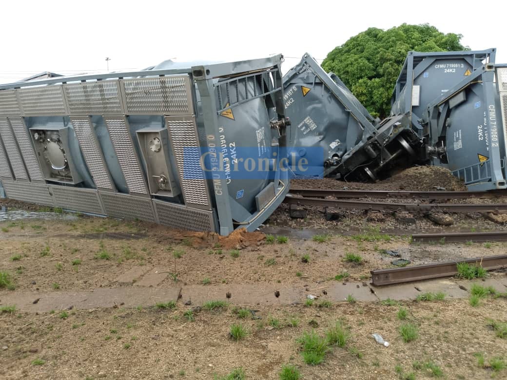 Goods Train Crashes in Bulawayo