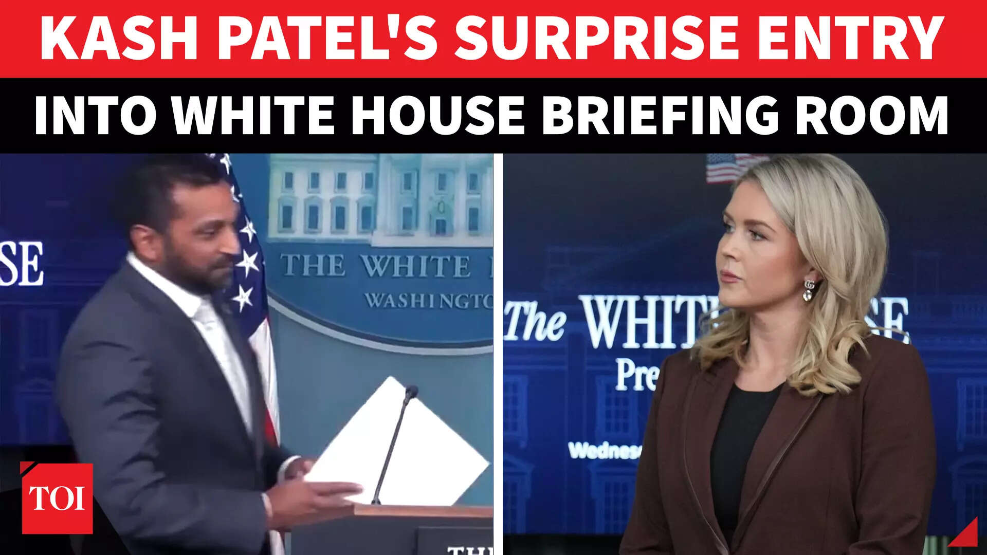 Kash Patel 'INTERRUPTS' Karoline Presser, Then Takes Podium For BIGGEST Fentanyl Announcement