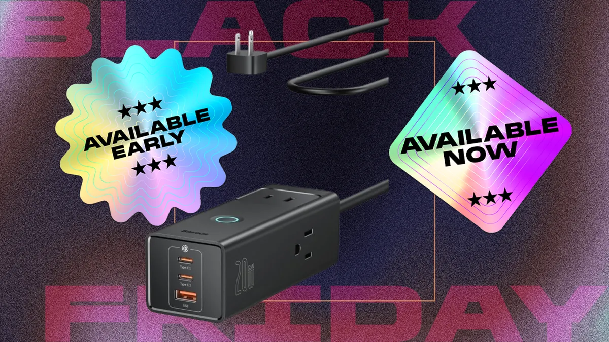 This Early Black Friday Deal Drops the Baseus Power Strip Down to Just $10
