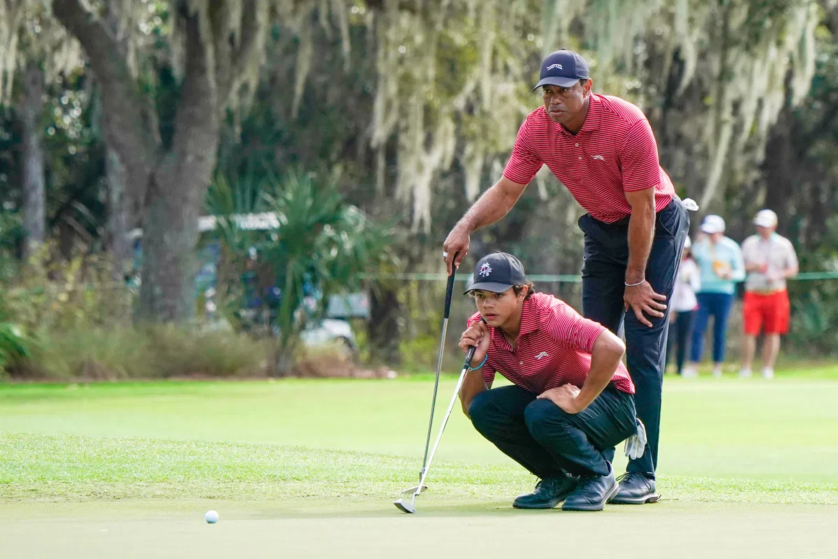 Charlie Woods' Response to Dad Tiger Woods Accomplishing Rare Golf Feat Comes to Light
