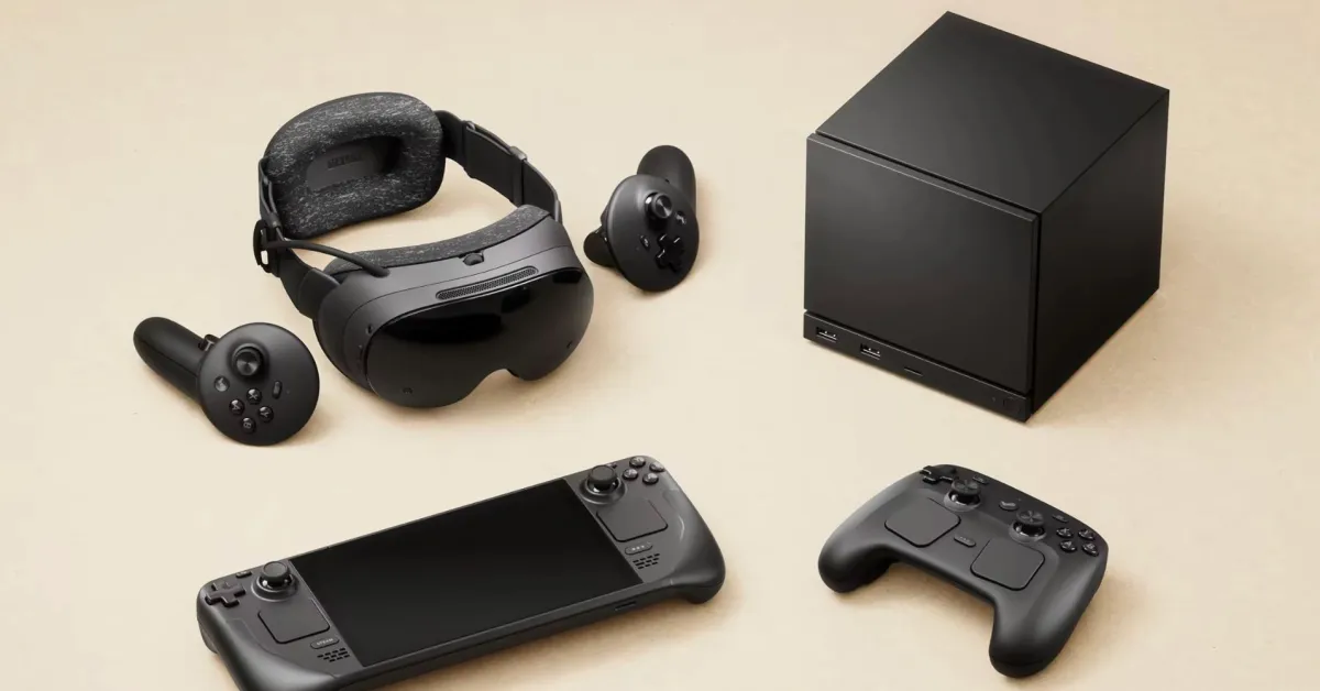 Value is going big on hardware with all-new Steam Machine, Frames VR headset, and a controller