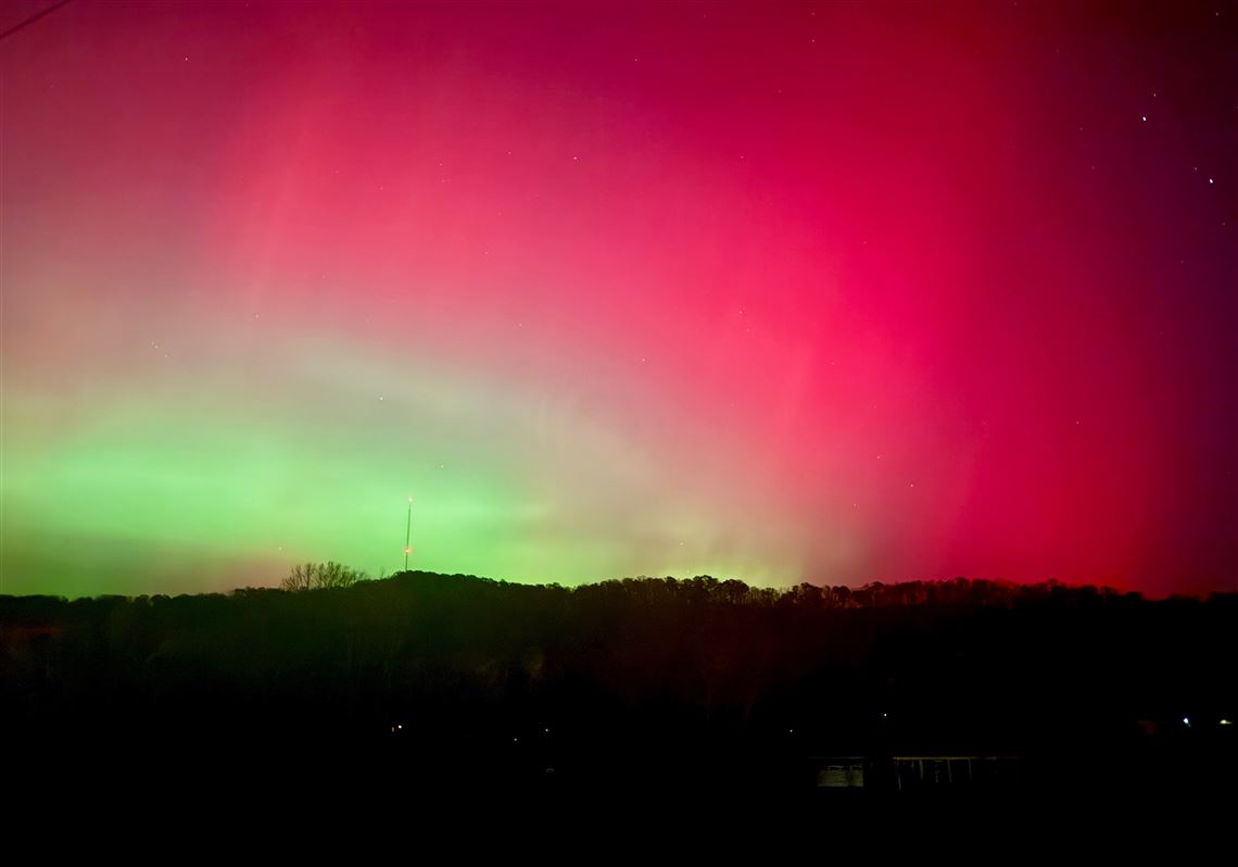 Vibrant northern lights could be visible in Pittsburgh. Here's what to know.