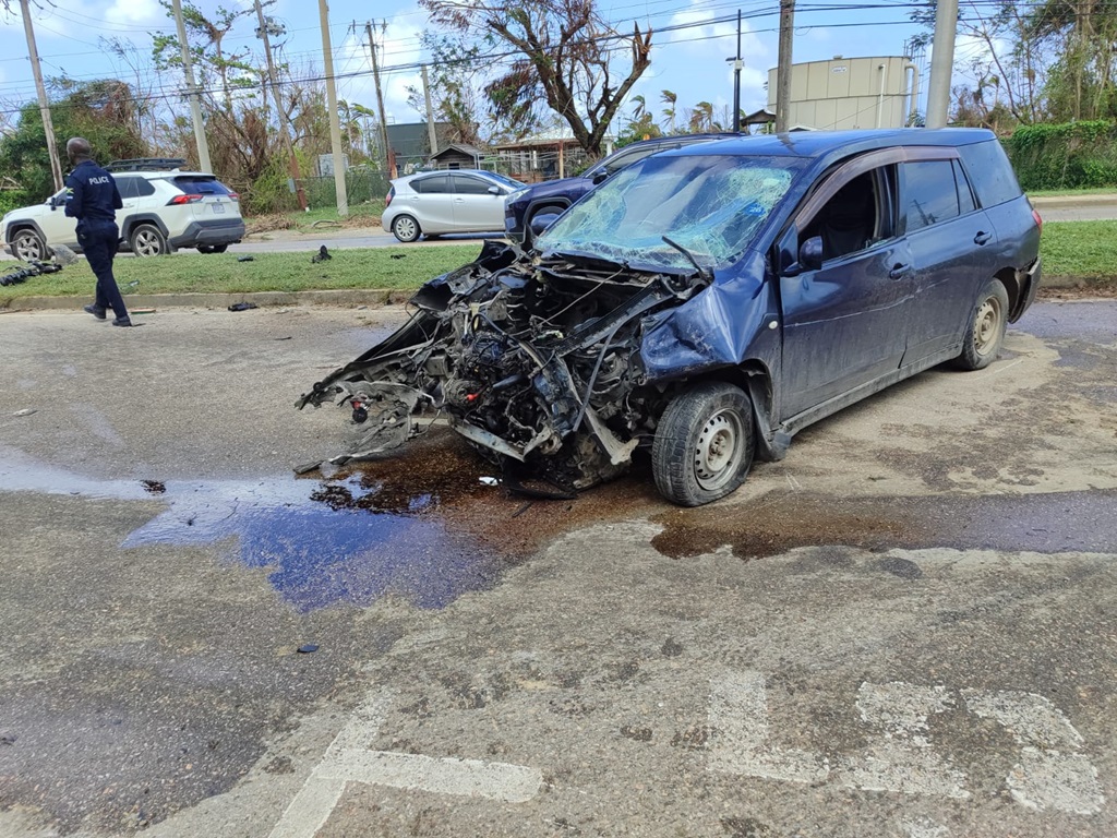 Two drivers hospitalised after crash on Rose Hall main road