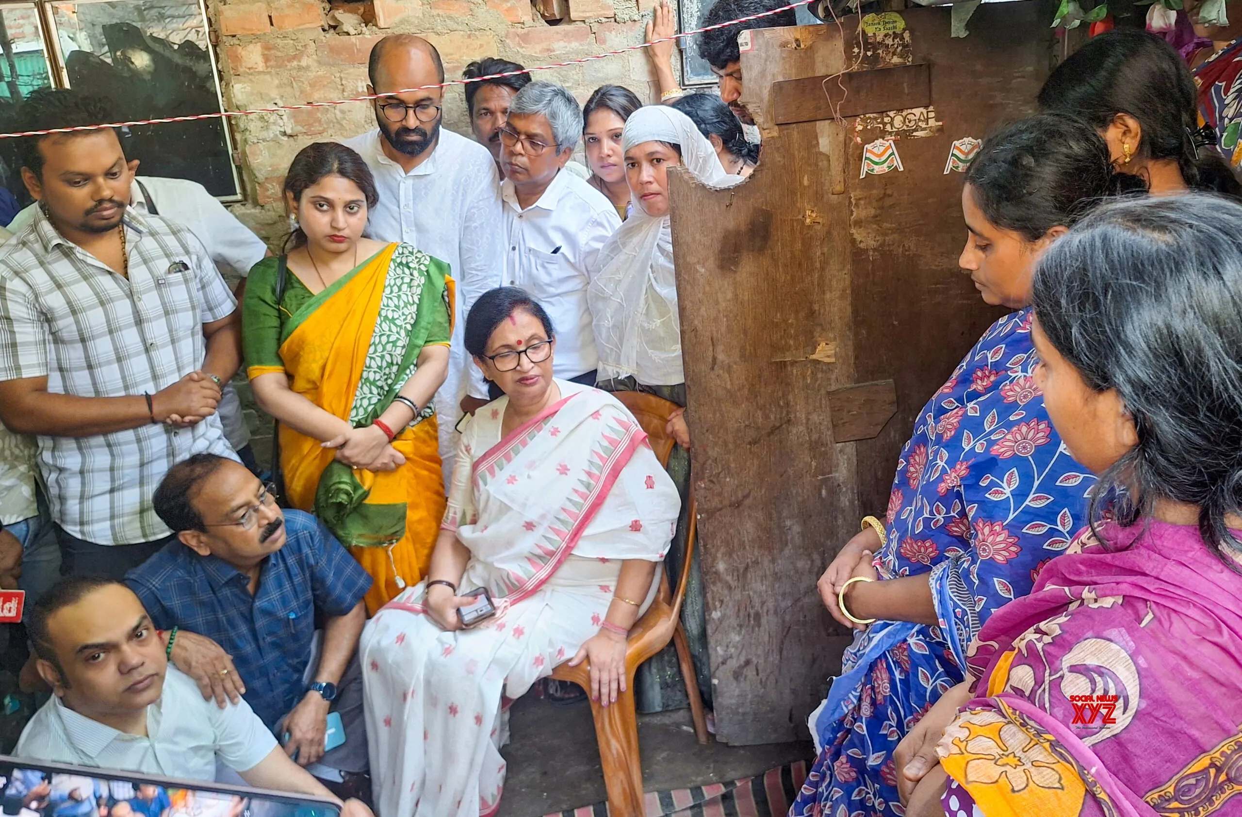 Murshidabad: Chandrima Bhattacharya Visits Family of Tarak Saha #Gallery