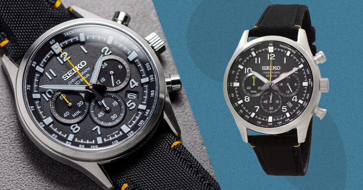 This Sporty Seiko Chronograph Watch Is 48% Off at Walmart