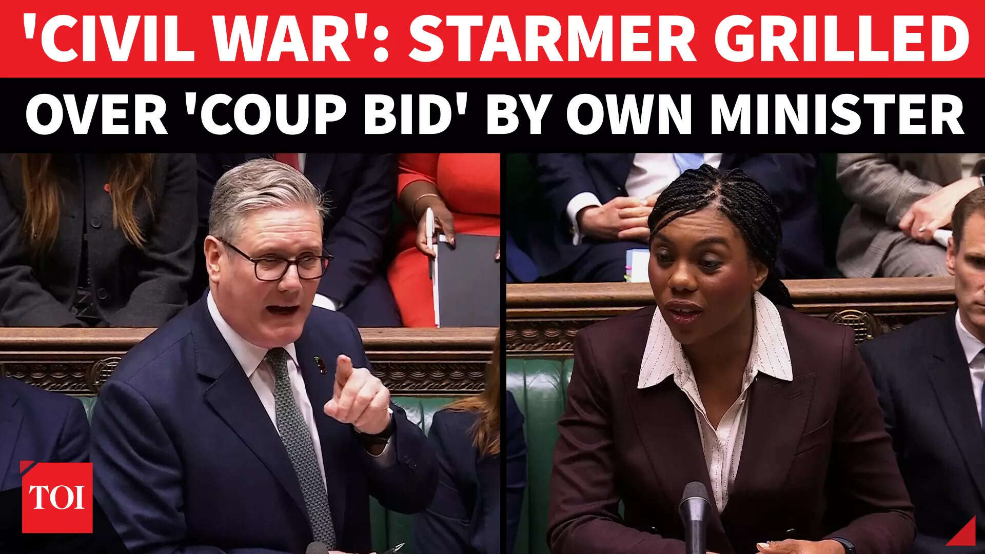 'Civil War In No.10': UK Parl EXPLODES As Kemi Badenoch Grills UK PM Starmer Over Health Secy Row
