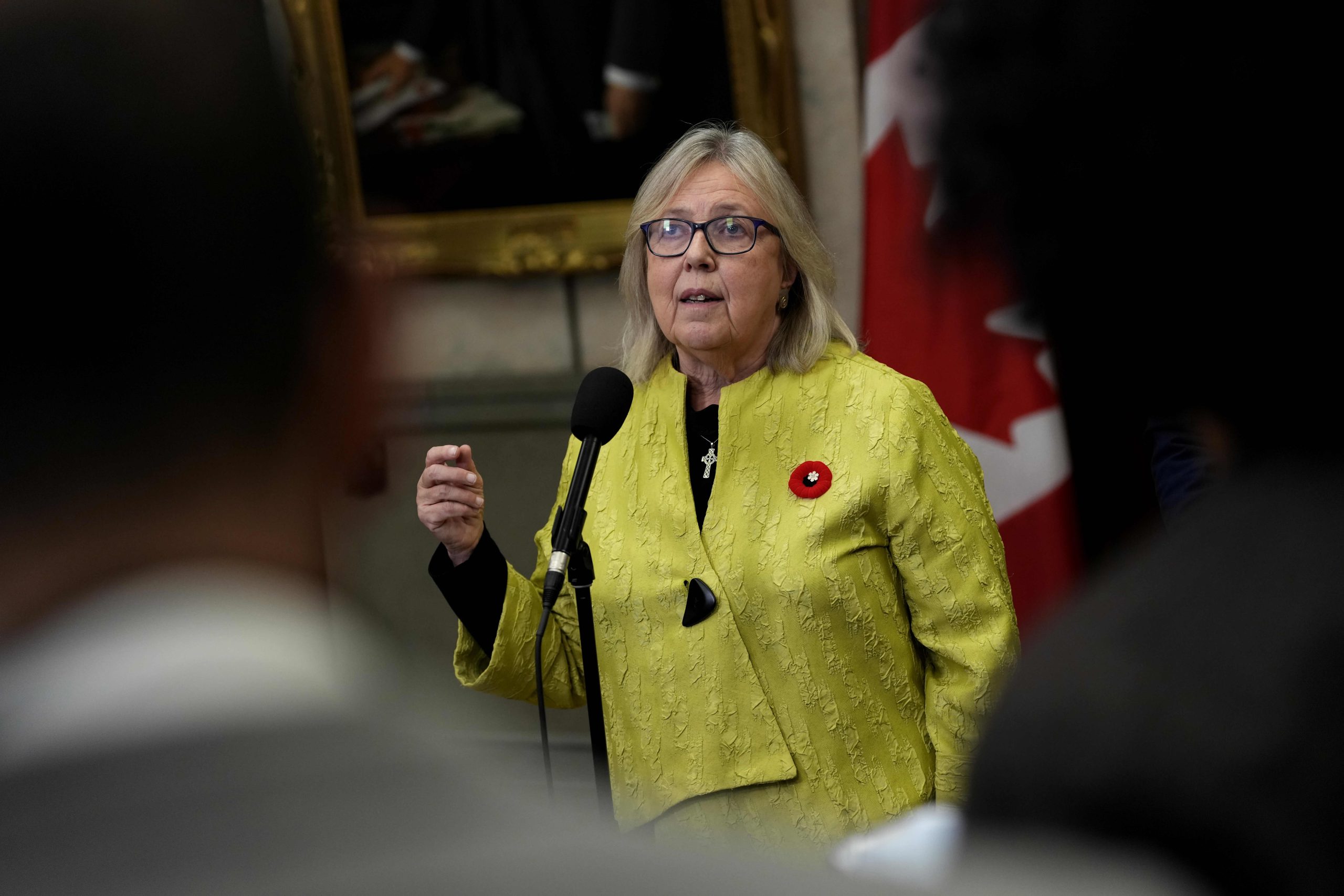Elizabeth May still undecided on budget vote, says an election &#8216;could absolutely happen&#8217;