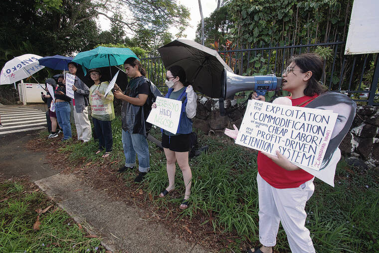 Young Filipino group protests immigration crackdown