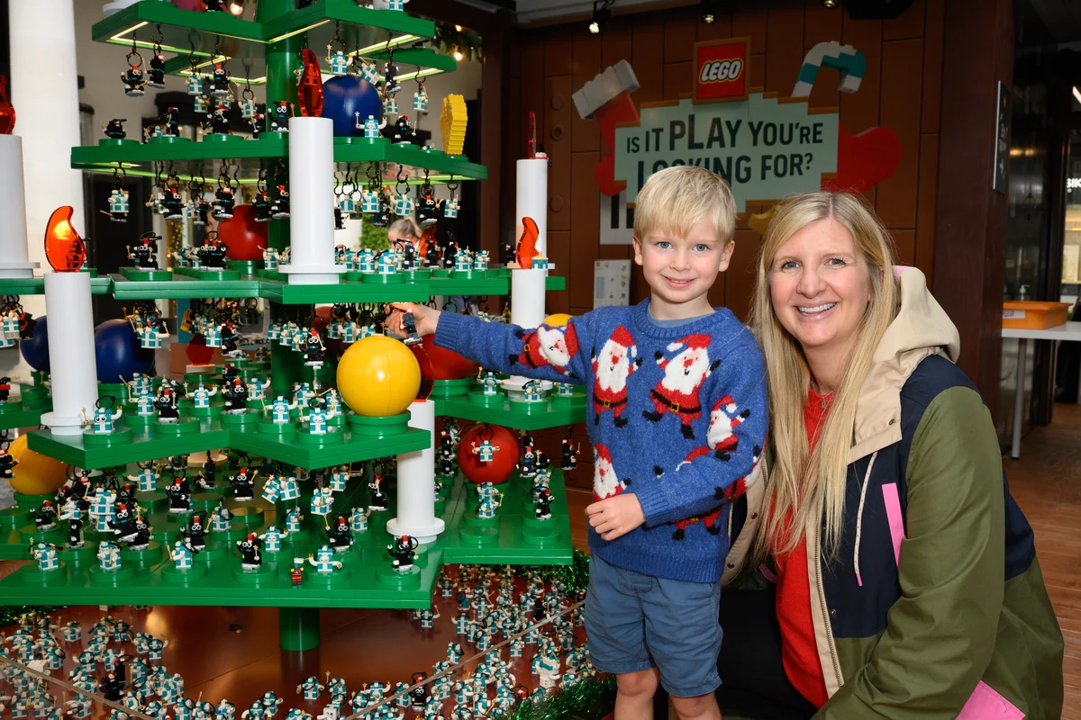 Rebecca Adlington and Georgia Jones kick off Christmas at LEGO’s new Covent Garden wonderland