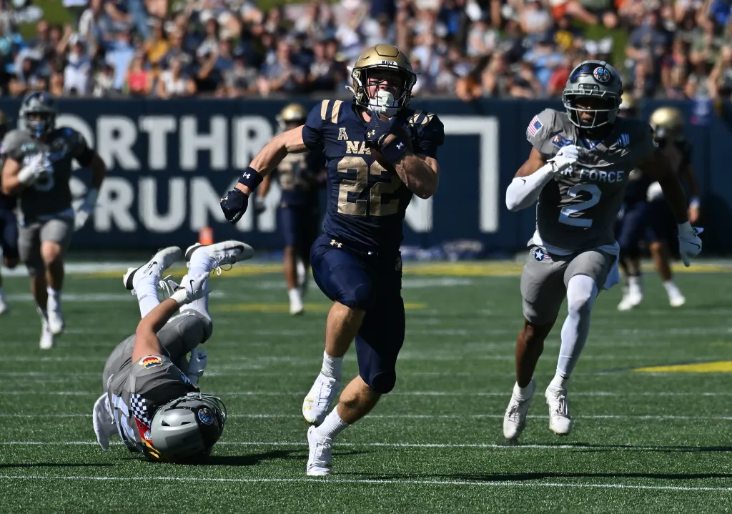 Navy football's Eli Heidenreich has developed into a pro prospect