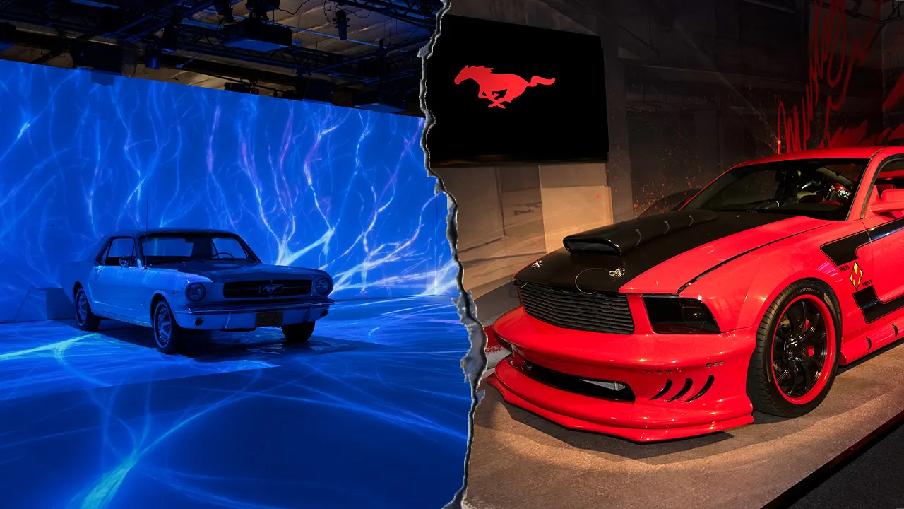 New Mustang exhibit features Hollywood cars and immersive sensory technology