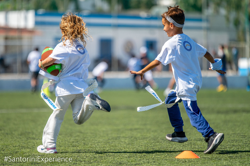 From Los Angeles to Santorini: Chargers Bring Flag Football to Greece